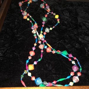 Handmade beads from recycled paper- made in Africa